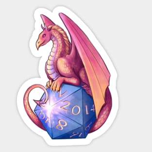 DnD dice Dragon Sticker